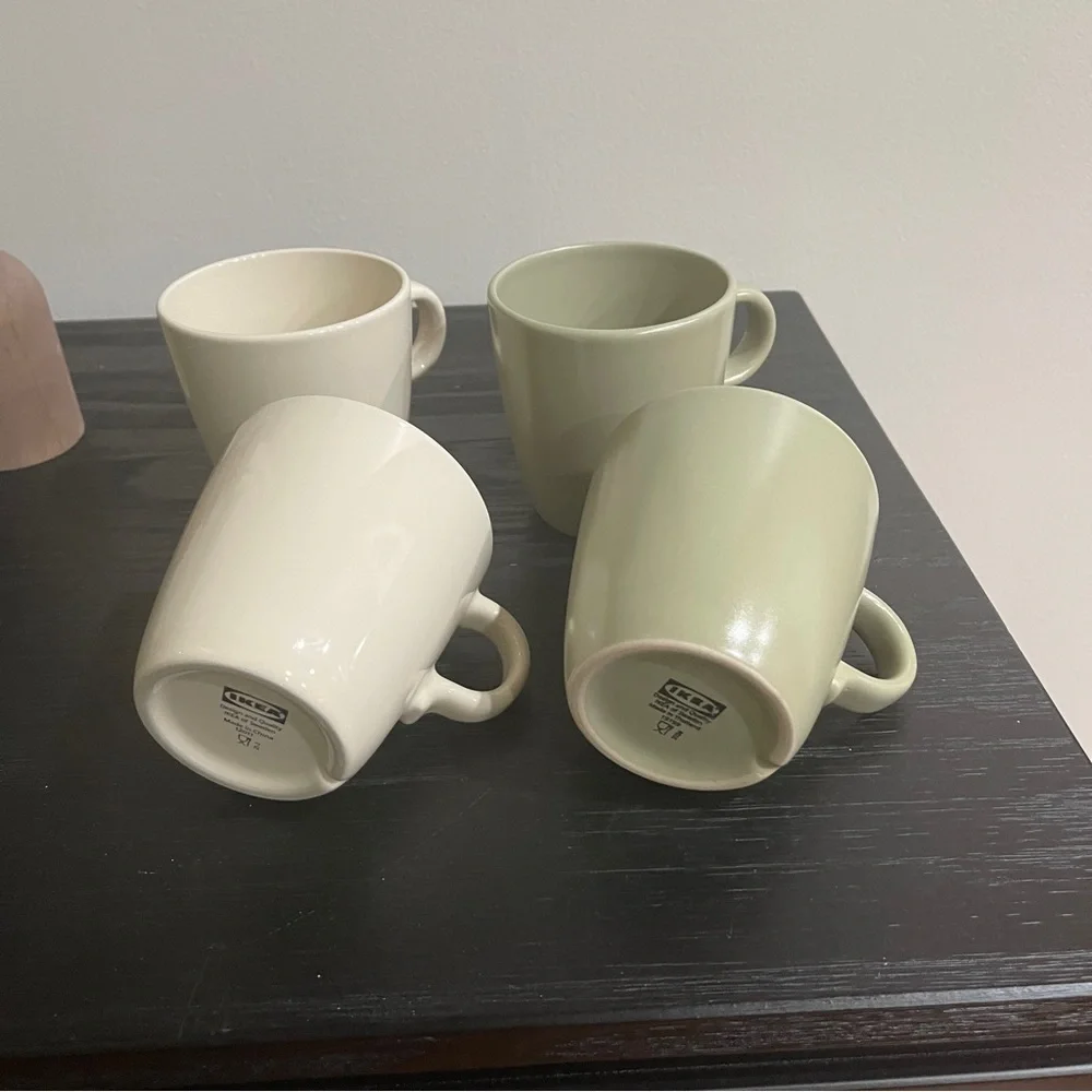 Set of 4 13oz ikea mugs